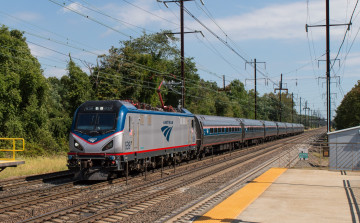 Картинка техника электровозы состав локомотив рельсы