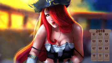 Картинка календари видеоигры девушка взгляд 2018