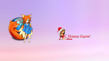 обоя компьютеры, mozilla firefox, фон, логотип