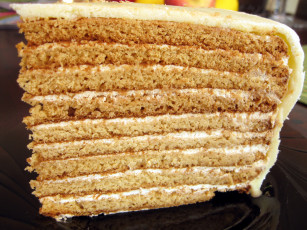 Картинка еда торты торт медовый