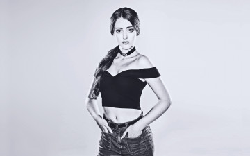 Картинка chloe+rose+   девушки -unsort+ Черно-белые+обои   фотосессия красавица монохромный канадская актриса хлоя роуз