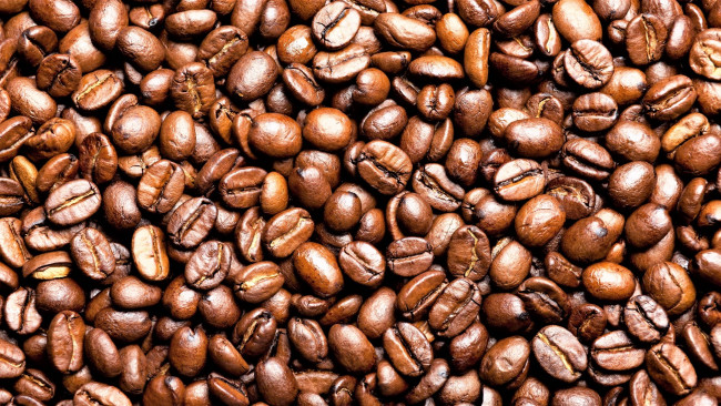 Обои картинки фото еда, кофе,  кофейные зёрна, зерна, россыпь
