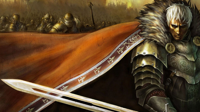 Обои картинки фото видео игры, a3,  age of sovereign , project a3, войско, меч, плащ, воин
