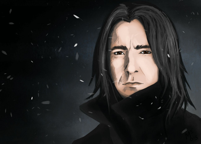 Обои картинки фото рисованное, кино, северус, снейп, профессор, лицо