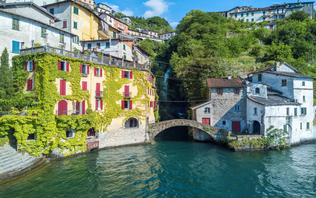 Обои картинки фото nesso, italy, города, - улицы,  площади,  набережные