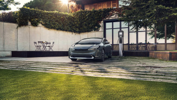 Картинка автомобили toyota prius prime 2023 тойота приус купе электромобиль