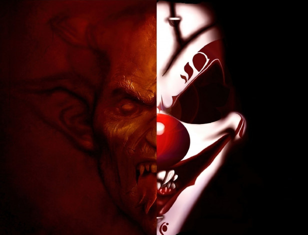 Обои картинки фото фэнтези, демоны, демон, клоун