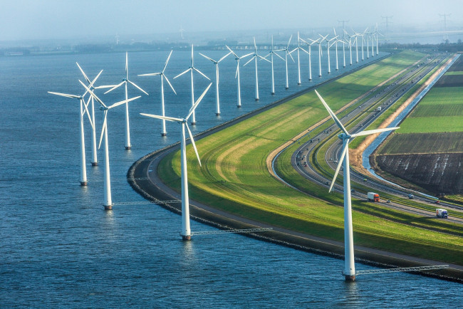 Обои картинки фото разное, ветрогенераторы, пейзаж