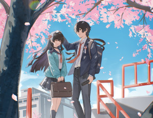 Картинка аниме wuthering+waves двое парень девушка