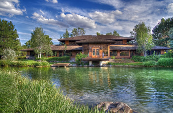 обоя города, - здания,  дома, пейзаж