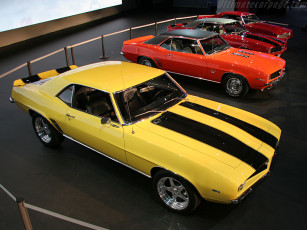 Картинка chevrolet camaro автомобили выставки уличные фото