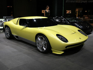 Картинка lamborghini miura concept 2006 автомобили выставки уличные фото