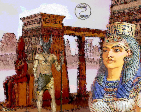 Обои картинки фото тайны, фараонов, рисованные, люди