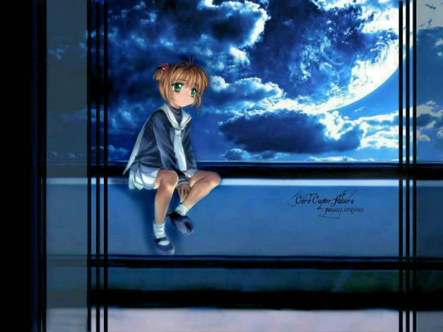 Обои картинки фото аниме, card, captor, sakura