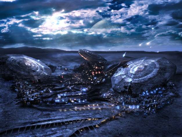 Обои картинки фото фэнтези, космические, корабли, звездолеты, станции