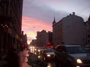 Картинка вечер риге города рига латвия