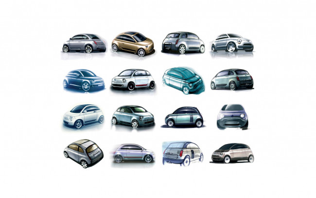 Обои картинки фото автомобили, fiat