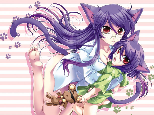 Обои картинки фото аниме, animals