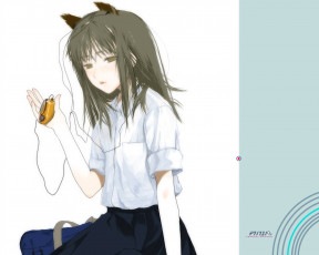 Картинка аниме headphones instrumental