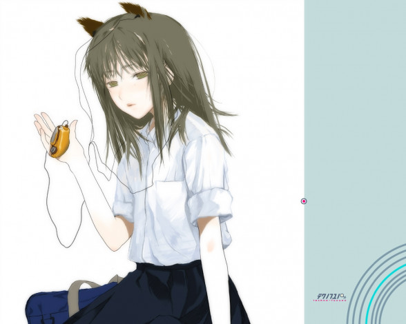 Обои картинки фото аниме, headphones, instrumental