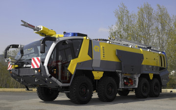 Картинка автомобили пожарные машины 8x8 panther жёлтый rosenbauer пожарная автоцистерна аэродромный автомобиль