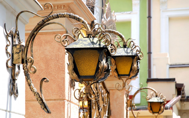 Обои картинки фото разное, осветительные, приборы, фонари, ковка