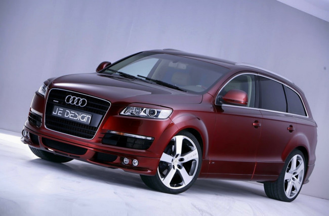 Обои картинки фото je, design, audi, q7, street, rocket, автомобили