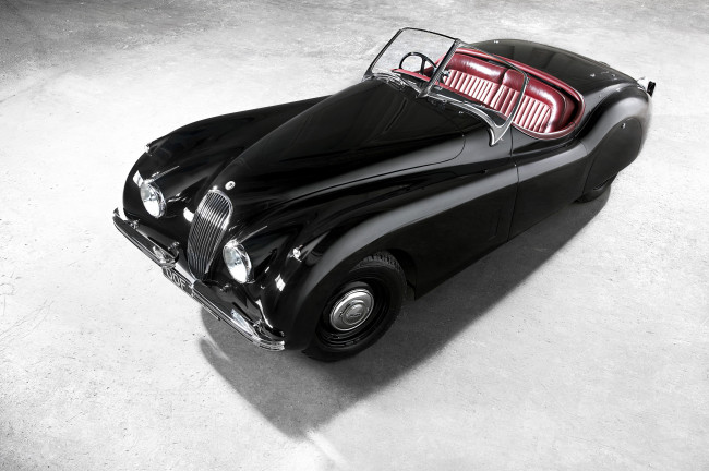 Обои картинки фото автомобили, jaguar, xk120, 1953, кабриолет, ягуар