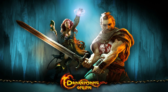 Обои картинки фото drakensang, видео, игры, online, меч, воины