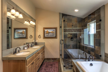 Картинка интерьер ванная+и+туалетная+комнаты душ ванна