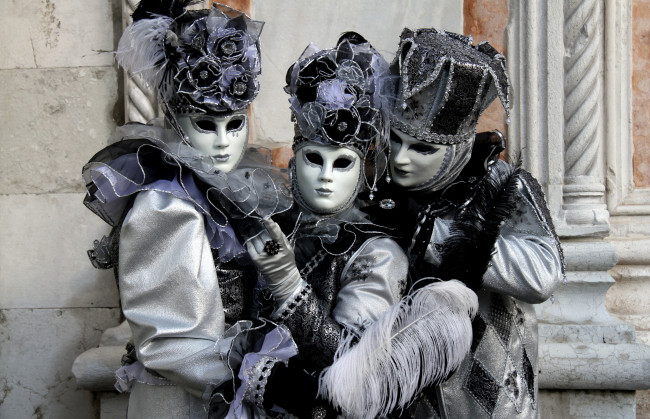 Обои картинки фото разное, маски,  карнавальные костюмы, венеция, карнавал