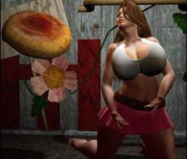 Картинка 3д+графика люди+ people взгляд девушка фон