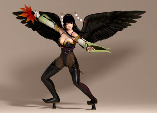 Картинка 3д+графика ангел+ angel ангел фон взгляд девушка