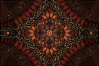 Картинка 3д+графика фракталы+ fractal цвета фон узор