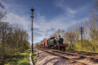 Картинка техника паровозы паровоз дорога железная