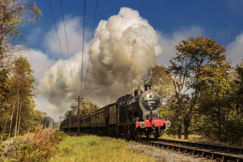 Картинка техника паровозы паровоз дорога железная