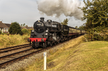 Картинка техника паровозы паровоз дорога железная