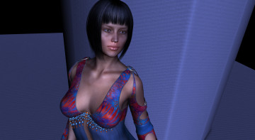 Картинка 3д+графика люди+ people фон взгляд девушка