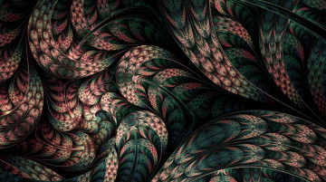 Картинка 3д+графика фракталы+ fractal цвета фон узор