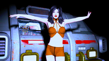 Картинка 3д+графика люди+ people фон взгляд девушка