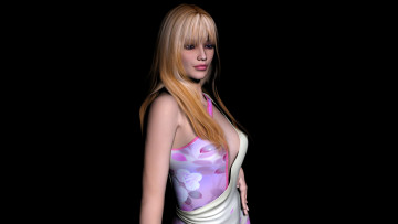 обоя 3д графика, люди , people, взгляд, девушка, фон, блондинка