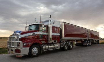 Картинка t609+kenworth автомобили kenworth тяжелый грузовик седельный тягач