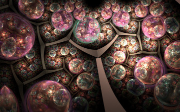 Картинка 3д+графика фракталы+ fractal цвета фон узор