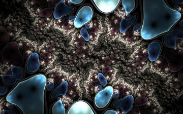 Картинка 3д+графика фракталы+ fractal узор фон цвета