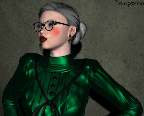 Обои картинки фото 3д графика, люди , people, девушка, взгляд, фон