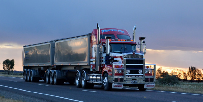 Обои картинки фото kenworth t404st, автомобили, kenworth, тягач, седельный, грузовик, тяжелый