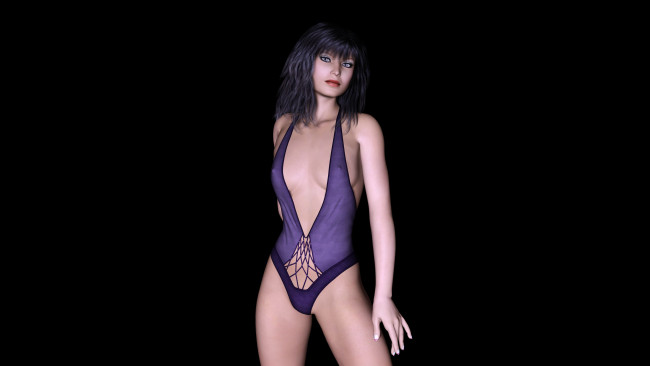 Обои картинки фото 3д графика, люди , people, фон, взгляд, девушка