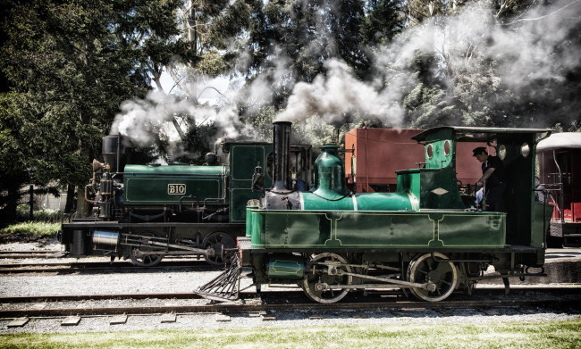 Обои картинки фото техника, паровозы, паровоз, дорога, железная