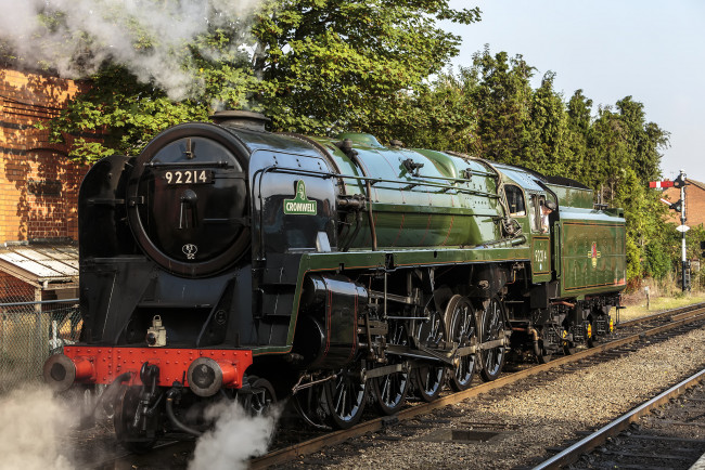 Обои картинки фото техника, паровозы, паровоз, дорога, железная