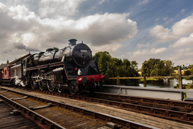 Обои картинки фото техника, паровозы, паровоз, дорога, железная